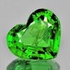 8.00 mm { 1.59 cts} Heart AAA Fire Natural Chrome Green Tsavorite Garnet