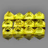 2.30 mm 12 pcs Square Princess Cut Intense Canary Yellow Sapphire Natural {Flawless-VVS1}--AAA Grade