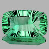27x15 mm { 28.67 cts} Cushion ConCave Cut AAA Fire Paraiba Green Fluorite Natural {Flawless-VVS1}