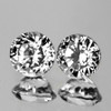 4.00 mm 2 pcs Round AAA Fire Natural White Spinel {Flawless-VVS}