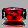 14x8 mm { 5.57 cts } Cushion Brilliant Cut AAA Fire Intense Red Mozambique Garnet Natural {Flawless-VVS1}--AAA Grade