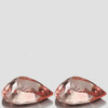9x7mm 2pcs Pear Brilliant Cut Extreme Brilliancy AAA Peach Morganite Natural { Flawless-VVS }--AAA Grade
