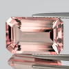 10x6 mm { 1.94 cts } Octagon Emerald Cut Excellent Luster Top Peach Pink Morganite Natural { Flawless-VVS }