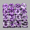 1.00 mm 100 pcs Round Brilliant Machine Cut Top Pinkish Purple Amethyst Natural {Flawless-VVS1}