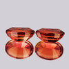 8.5x6.5 mm 2pcs { 4.50 cts} Oval Cut AAA Fire Natural Color Shift Pink Orange Malaya Garnet {Flawless-VVS}