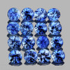 2.00 mm 20 pcs Round Brilliant Cut AAA Fire AAA Ceylon Blue Sapphire Natural {Flawless-VVS}