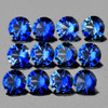 2.70 mm 12 pcs Round Brilliant Cut AAA Fire Intense Blue Sapphire Natural {Flawless-VVS}