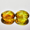 6x5 mm 2 pcs { 1.29 cts} Oval AAA Fire Natural Bi Color Green Yellow Tourmaline {Flawless-VVS1}
