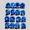 1.80 mm 30 pcs Round Brilliant Cut AAA Fire Intense Bright Blue Sapphire Natural {Flawless-VVS}