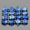 1.70 mm 40 pcs Round Brilliant Cut AAA Fire Intense Blue Sapphire Natural {Flawless-VVS}