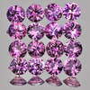 2.20 mm 16 pcs Round Machine Brilliant Cut Extreme Brilliancy Natural AAA Violet Sapphire {Flawless-VVS}--AAA Grade
