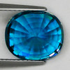 10x8 mm { 4.84 cts } Oval AAA Fire Intense Deep Blue Zircon Natural {Flawless-VVS1}--AAA Grade--FREE CERTIFICATE