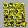 2.30 mm 20 pcs Round Diamond Cut Best AAA Canary Yellow Sapphire Natural {Flawless-VVS1}