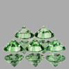 3.70 mm 5 pcs Round Machine Brilliant Cut Extreme Brilliancy Natural AAA Ceylon Green Sapphire {Flawless-VVS}--AAA Grade