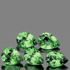 4x3 mm 5 pcs Pear AAA Fire Natural AAA Green Madagascar Sapphire {Flawless-VVS}