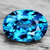 9x7 mm { 3.00 cts } Oval Superb Brilliancy Intense Electric Blue Zircon Natural {Flawless-VVS1}--AAA Grade