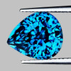 8x7 mm { 4.31 cts } Pear Superb Brilliancy Intense Deep Blue Zircon Natural {Flawless-VVS1}--AAA Grade--FREE CERTIFICATE