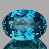 10x7 mm { 5.03 cts } Oval Brilliant Cut AAA Fire Intense Electric Blue Zircon Natural {Flawless-VVS1}--AAA Grade--FREE CERTIFICATE