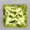 7.00 mm { 1.50 cts } Square Princess Cut AAA Fire AAA Canary Yellow Tourmaline Natural  {Flawless-VVS}--AAA Grade 7.00 mm { 1.50 cts } Square Princess Cut AAA Fire AAA Canary Yellow Tourmaline Natural  {Flawless-VVS}--AAA Grade