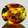 7.5x6 mm { 1.16 cts } Oval AAA Fire Bi Color Yellow Orange Tourmaline Natural {Flawless-VVS1}