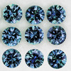 2.80 mm 9 pcs Round Machine Brilliant Cut Extreme Brilliancy Intense Teal Blue Sapphire Natural {Flawless-VVS}--AAA Grade