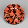 6.00 mm { 1.11 cts } Round Brilliant Cut Extreme Brilliancy Natural Color Shift Pink Orange Malaya Garnet {Flawless-VVS}--AAA Grade