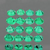1.50 mm 50 pcs Round Brilliant Cut AAA Fire Intense Blue Green Emerald Natural { VVS-VS }--AAA Grade