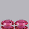 6x4 mm 2pcs Oval AAA Fire Intense AAA Padparadscha Pink Sapphire Natural {Flawless-VVS}--AAA Grade