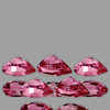 4x3mm 5 pcs Pear Best AAA Fire AAA Pink Sapphire Natural {Flawless-VVS}--AAA Grade