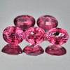 4.5x3.5 mm 5pcs Oval AAA Fire Intense Padparadscha Pink Sapphire Natural {Flawless-VVS}