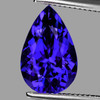 11x7 mm { 3.16 cts} Pear Brilliant Cut Extreme Brilliancy Premium D Block Purple Blue Tanzanite Natural {Flawless-VVS1}--Premium Grade--FREE CERTIFICATE