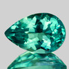 9x6 mm { 1.44 cts} Pear Brilliant Cut Extreme Brilliancy Natural AAA Paraiba Green Blue Apatite {Flawless-VVS}--AAA Grade