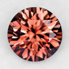 5.70 mm Round Brilliant Cut Extreme Brilliancy Intense Pink Orange Tourmaline {Flawless-VVS}--AAA Grade