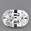 7.5x5.5 mm { 1.07 cts } Oval Best AAA Fire Natural Diamond White Ceylon Sapphire {Flawless-VVS}--AAA Grade