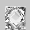 6.00 mm { 1.17 cts } Square Princess Cut Extreme Brilliancy Natural White Sapphire {Flawless-VVS1}--AAA Grade