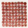 2.25 mm 40 pcs Round Brilliant Machine Cut Extreme Brilliancy Natural AAA Pinkish Orange Rhodolite Garnet {Flawless-VVS1}--AAA Grade