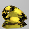 14x9 mm { 3.78 cts } Pear AAA Fire Natural Golden Yellow Citrine Natural (Flawless-VVS}