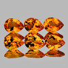 4x3 mm 6 pc Pear Brilliant Cut AAA Fire AAA Fanta Orange Spessartite Garnet Natural {Flawless-VVS}