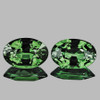 6x4 mm 2 pcs Oval AAA Fire Teal Green Madagascar Sapphire Natural {Flawless-VVS}--AAA Grade