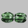 6x4 mm 2 pcs Oval AAA Fire Teal Green Madagascar Sapphire Natural {Flawless-VVS}--AAA Grade