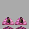 5.00 mm 2 pcs Trillion AAA Fire Intense Pink Sapphire Natural {Flawless-VVS}--AAA Grade