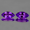 16x8 mm 2pcs Marquise Intense Purple Amethyst Natural {Flawless-VVS1}