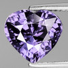 7.50 mm { 1.10 cts } Heart AAA Fire Natural Lavender Purple Spinel {Flawless-VVS}--AAA Grade