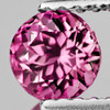 5.30 mm { 0.62 cts } Round Brilliant Cut Extreme Brilliancy Natural Pink Tourmaline {Flawless-VVS}--AAA Grade
