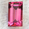 7.5x4.5 mm { 1.20 cts } Baguette Machine Emerald Cut Best AAA Neon Natural Hot Pink Tourmaline {Flawless-VVS}--AAA Grade
