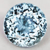 8.00 mm { 1.62 cts } Round Brilliant Cut Extreme Brilliancy Natural Top Blue Aquamarine {Flawless-VVS1}--AAA Grade