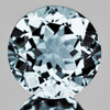 8.00 mm { 1.65 cts } Round Brilliant Cut Extreme Brilliancy Natural Blue Aquamarine {Flawless-VVS1}--AAA Grade