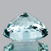 8.00 mm { 1.42 cts } Round Checker Brilliant Cut Extreme Brilliancy Natural Blue Aquamarine {Flawless-VVS1}--AAA Grade