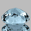 10.00 mm { 3.19 cts } Round Brilliant Cut Extreme Brilliancy Natural Top Blue Aquamarine {Flawless-VVS1}--AAA Grade