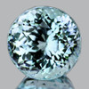 10.00 mm { 3.65 cts } Round Brilliant Cut Extreme Brilliancy Natural AAA Blue Aquamarine {Flawless-VVS1}--AAA Grade